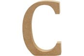 Kunst & Handwerk Ausstattung - Creativ Company Letter C MDF 13cm 1pc. - 56312