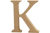 Kunst & Handwerk Ausstattung - Creativ Company Letter K MDF 13cm 1pc. - 56320