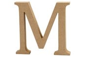 Kunst & Handwerk Ausstattung - Creativ Company Letter M MDF 13cm 1pc. - 56322