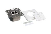 Netzwerkzubehör - LogiLink Cat.6A wall outlet 2 x RJ45 shielded signal white - NP0123