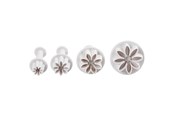 Kunst & Handwerk Ausstattung - Creativ Company Cut Outs with Stamp Flower.4pc. - 782873
