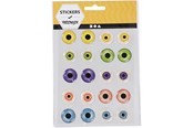 Kunst & Handwerk Ausstattung - Creativ Company 3D eyes 20mm 1 sheet - 28993
