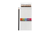 Utensilien zum Schreiben und Zeichnen - Creativ Company Triangular colored pencils - Black 12pcs. - 38581