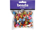 Kreativ-Spiele - Creativ Company Beads Rainbow Multi Mix - 699841