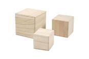 Holzspielzeug - Creativ Company Wooden Cubes Set of 3 - 59228
