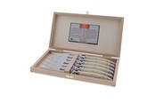 Küchengerät - Jean Dubost Messer weiß 2,5 mm, 6 Stück Laguiole - JL0060084L01017