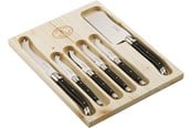 Küchengerät - Jean Dubost Käseset schwarz, 6-teilig Laguiole - JL0062474L02018