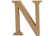Kunst & Handwerk Ausstattung - Creativ Company Letter N MDF 13cm 1pc. - 56323