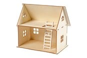 Dolls & Accessories - Creativ Company DIY Wooden Dollhouse - 57879