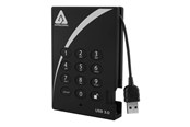 Festplatten - Extern - Apricorn Aegis Padlock 3.0 - Extern Festplatte - 1TB - A25-3PL256-1000
