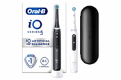 Elektrische Zahnbürsten - Oral-B Elektrische Zahnbürste iO5 Duo Doppelpack schwarz/weiß - 4210201414841