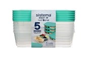 Küchenzubehör - Sistema Frischhaltedosen Nest It 5 Stück 1.9L - 59175