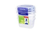 Küchenzubehör - Sistema Rectangle Klip It Plus 3Pack 400ml - 881543