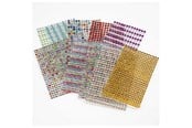 Kunst & Handwerk Ausstattung - Creativ Company Stick Rhinestones Color 10 Sheets - 28303
