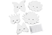 Kunst & Handwerk Ausstattung - Creativ Company Fantasy masks White 100pcs. - 59261