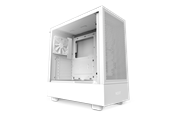 Gehäuse - NZXT H5 Flow Matte White - Gehäuse - Miditower - Weiß - CC-H51FW-01