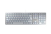 Tastaturen - Cherry KC 6000 SLIM - Tastaturen - Nordisch - Silber - JK-1600PN-1