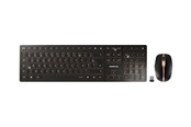 Tastaturen - Cherry DW 9100 SLIM - Tastatur & Maus Set - Französisch - Gold - JD-9100FR-2
