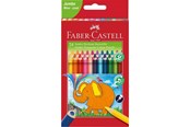 Utensilien zum Schreiben und Zeichnen - Faber-Castell Jumbo Triangular colour pencils wallet of 24 - 116524