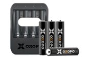 Batterien und Akkus - APO International OXOPO XS series USB battery charger - with battery - 4 x AAA - Li-Ion - OXO-XS-AAA-Set