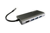Dockingstationen - LC Power LC-HUB-C-MULTI-5 - docking station - USB-C - HDMI - GigE - LC-HUB-C-MULTI-5
