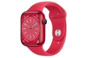 Smartwatches, Pulsuhren, Sportuhren & Schrittzähler - Apple Watch Series 8 GPS 45mm (PRODUCT)RED Aluminium Case with (PRODUCT)RED Sport Band *DEMO* - MNP43DH/A