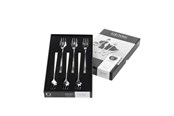 Tischgedeck - Gense Cake fork Fuga 15.5 cm 6 pcs Matt/White steel - 20669