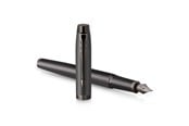 Utensilien zum Schreiben und Zeichnen - Parker IM Monochrome Füller | Oberfläche und Zierteile in Dunkelgrau-Metallic | Füllfederhalter mit feiner Feder und blauer Tinte | Geschenkbox - 2172958