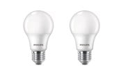 LED-Birnen - Philips LED-Lampe Standard 8W/827 (60W) Frosted 2-pack E27 - 929002306282