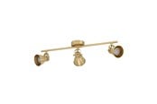 Lampen - EGLO SERAS spot GU10 3x240lm brushed brass - 900172
