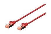 Netzwerk - Kabel - DIGITUS patch cable - 25 cm - red - Rot - 0.25m - DK-1644-0025-R-10