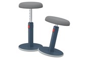 Ergonomie - Leitz  Ergo Cosy Active Sitz- & Stehhocker 2-in-1 Samtgrau - 65180089