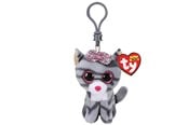 Puppen & Zubehör - Ty Beanie Boo Clips - Kiki Grey Striped Cat 7cm - 2005116