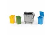 Spielzeugauto - Bruder Accessories: Garbage can set (3 small 1 large) - BR2607