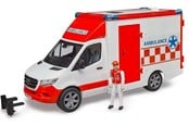 Spielzeugauto - Bruder MB Sprinter Ambulance with driver - BR-02676