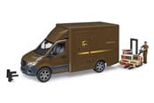 Spielzeugauto - Bruder MB Sprinter UPS with driver and accessories - BR2678