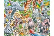 Puzzle - Larsen Puzzles Happy African Animals (Maxi) - LA-CZ3