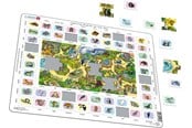 Puzzle - Larsen Puzzles Learning English at the Zoo (Maxi) - LA-EN5EN