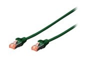 Netzwerk - Kabel - DIGITUS Professional patch cable - 25 cm - green - Grün - 0.25m - DK-1644-0025-G-10