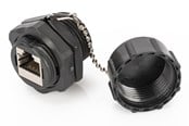 Netzwerk - Kabel - DIGITUS CAT 6 Keystone Bulkhead Couplers - Schwarz - DN-IND-C6-C