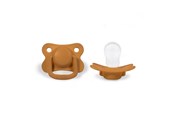 Babypflege - Filibabba Pacifiers 2-pack - Golden mustard +6 months - FI-PH027