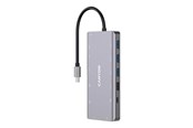 Dockingstationen - Canyon DS-12 13-in-1 USB-C Hub 4K, Dunkelgrau - CNS-TDS12