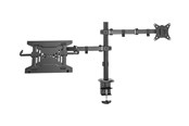 Wandhalterungen, AV-Halterungen & AV-Möbel - DIGITUS - mounting kit - for monitor / notebook - universal - matte black - Max - recommended for Up to 32" (monitor) / up to 15.6" (notebook) - DA-90436