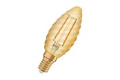 LED-Birnen - Osram LED-Lampe Vintage Candle Kerte Filament 1.5W/824 (12W) Gold E14 - 4058075293243