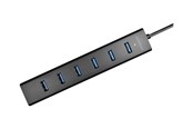 USB-Hubs - AXAGON HUE-SA7BP - hub - 7 ports USB-Hubs - USB 3.2 - 7 - Schwarz - HUE-SA7BP