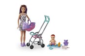 Puppen & Zubehör - Barbie Skipper Babysitters Inc. Doll & Stroller Playset - GXT34