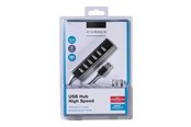 USB-Hubs - Vivanco - hub - 7 ports USB-Hubs - 7 - Schwarz - 36661