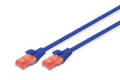 Netzwerk - Kabel - DIGITUS CAT 6 U-UTP Patch Cord - 3m - Blau - 3m - DK-1612-030/B