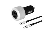 Handys - Adapter und Ladegeräte - Just Mobile Highway Turbo - Deluxe Car Charger with PD/QC Hybrid Fast Charge - DCC-200/612