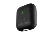 Kopfhörer/Headsets - KeyBudz PodSkinz Artisan Series Leather Case - Handcrafted Leather Case for your Airpods - AP_S3_BLK